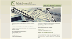 Desktop Screenshot of parkscpas.com