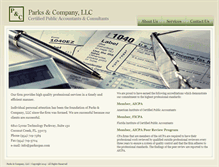 Tablet Screenshot of parkscpas.com